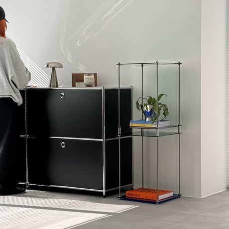 rack-03092　Color Acrylic Square Type Module Shelf