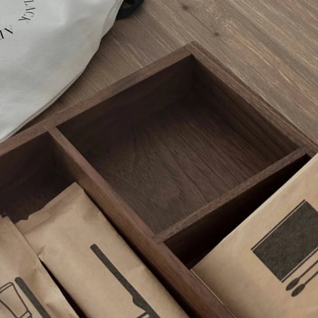 tray-03124　Casser Amenity Box Wood Multi Storage Tray
