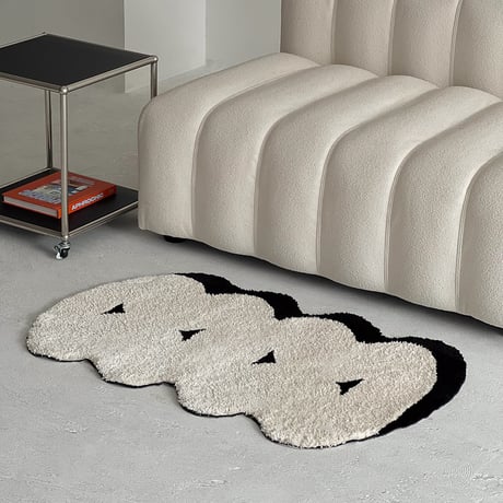 rug-03085　Cloud Monotone Rug