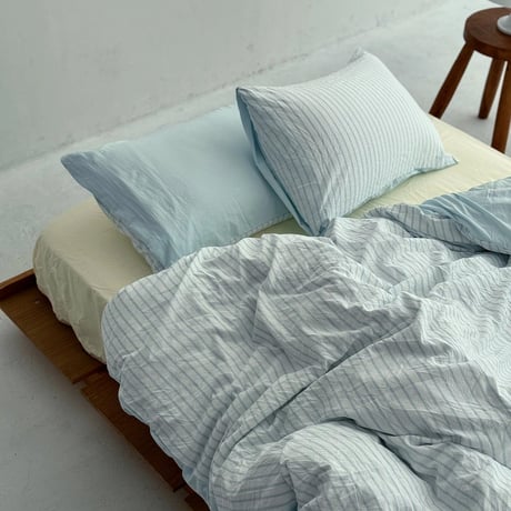 beddingsets-03028　Blue Stripe Bedding Sets