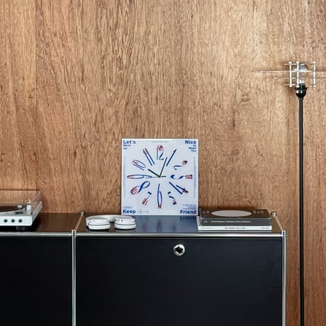 clock-03123　Meet Graphic Clock Wall Clock Silent