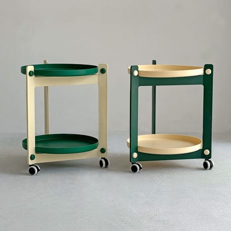 wagon-03014　Bicolor Round Wagon With Casters