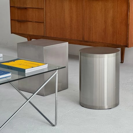 table-03166　Stainless Steel Square Side Table Stool