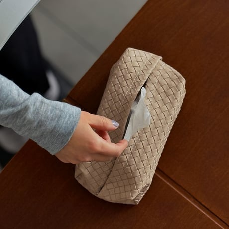 tissuebox-03035　Intrecciato Tissue Case