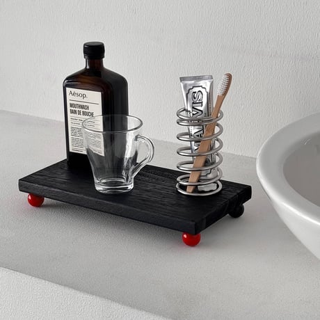 tray-03150　Natural Wood Ball Stand Display Tray