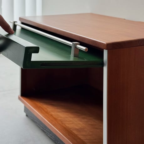 rack-03119　Natural Wood Flapcabinet Green