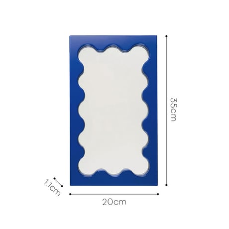 mirror-03170　Wavy Frame Mirror