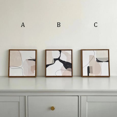 poster-03010　Rougir Art Poster Framed 30×30