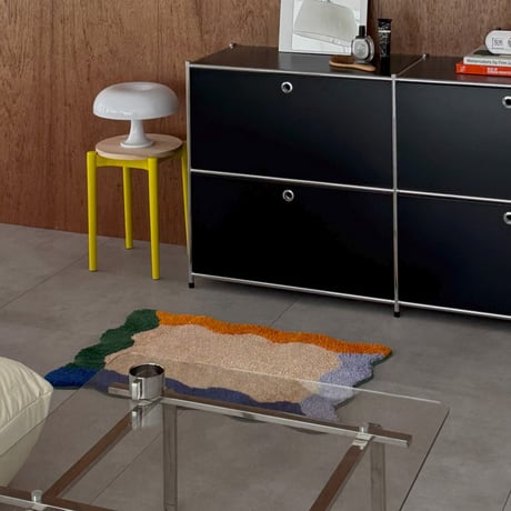 mat-03098　Multicolor Wave Rug 60cm×90cm