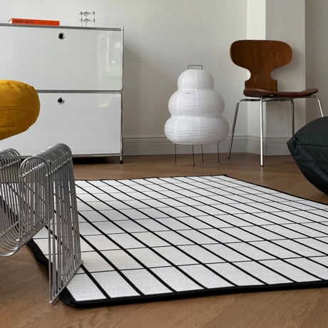 rug-03093　 Grid Line Rug 120×180
