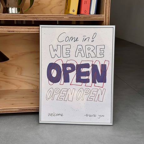 poster-03184　OPEN BREAKTIME CLOSED Poster 30×40cm