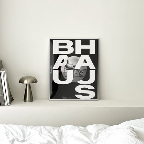 poster-03074　BAUHAUS Silver Frame Art Poster 50×40