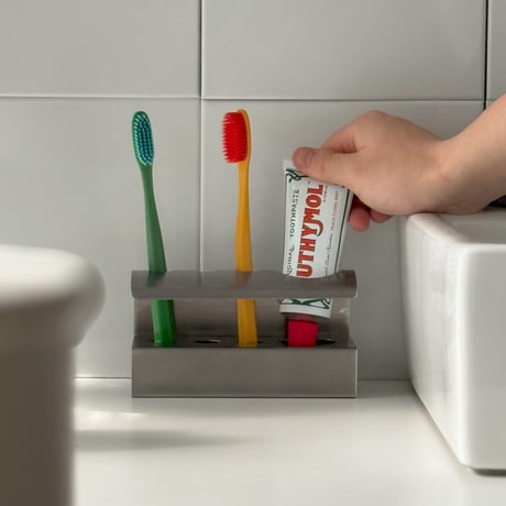 oralcare-03007　Stainless Steel Toothbrush Stand Holder