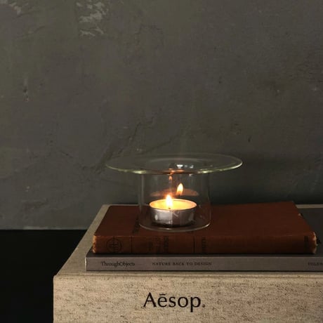 candle-03057　Glass Clear Candle Holder