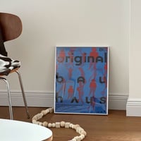 poster-03085　BAUHAUS Vivid Silver Frame Art Poster 50×40