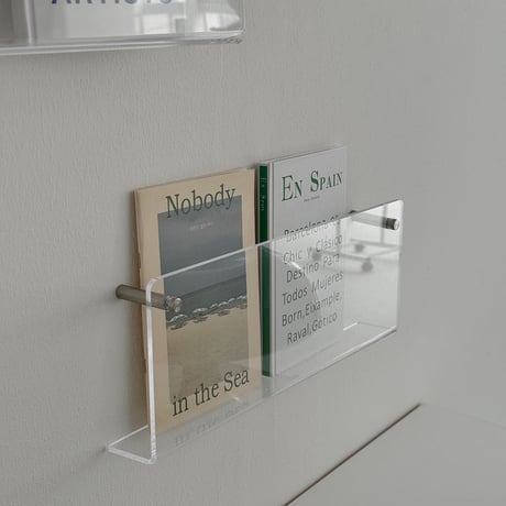 shelf-03027　Clear Wall Magazine Rack 40cm/60cm
