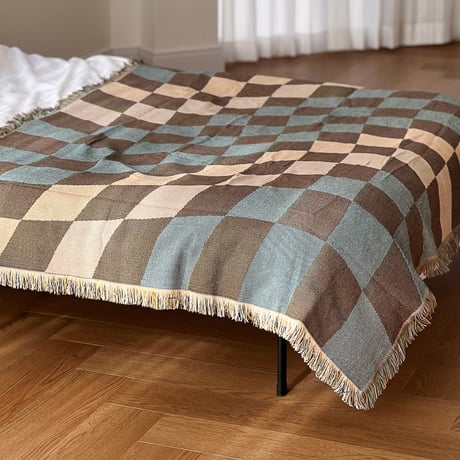 bedthrow-03010　Wevy Color Checker Blanket