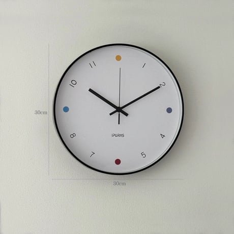 clock-03089　Sweep Movement Round Wall Clock
