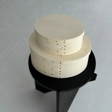 box-03011　Natural Unpainted Wood Shaker Boxes/Set of 2
