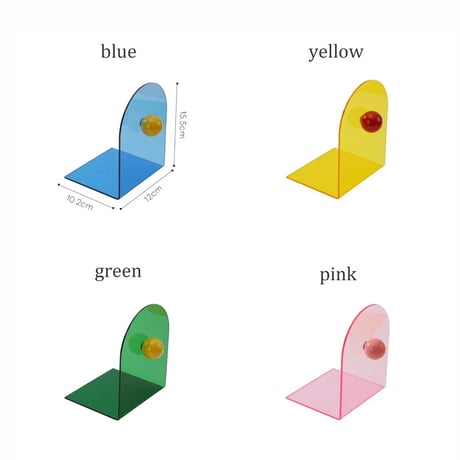 bookend-03021　Color Ball Acrylic Bookends