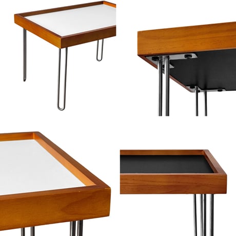 table-03218　Colored Top Mini Coffee Table 52×36cm