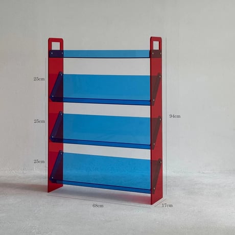 rack-03085　Bicolor Acrylic Display Magazine Rack