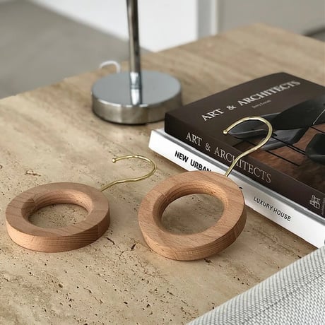 wall-03025　Wooden Ring Hanger