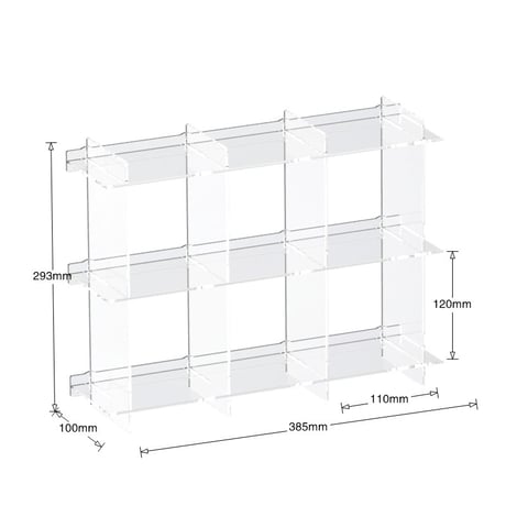 rack-03128　Acrylic Cup Shelf H29cm