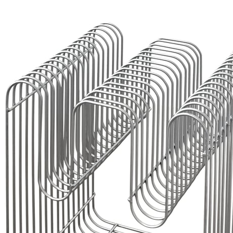 table-03231　W-shaped Wire Rack Magazine Rack Side Table