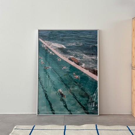 poster-03137　Bondi Icebergs -styleA Silver Frame 70×50