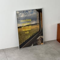 poster-03175　Nostalgic Poster Silver Frame Art Poster 70×50