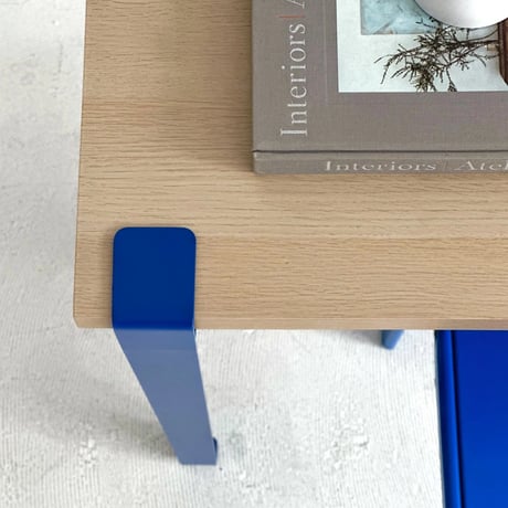 table-03129　Blue 4piece Set Clamp Iron Leg Table Leg