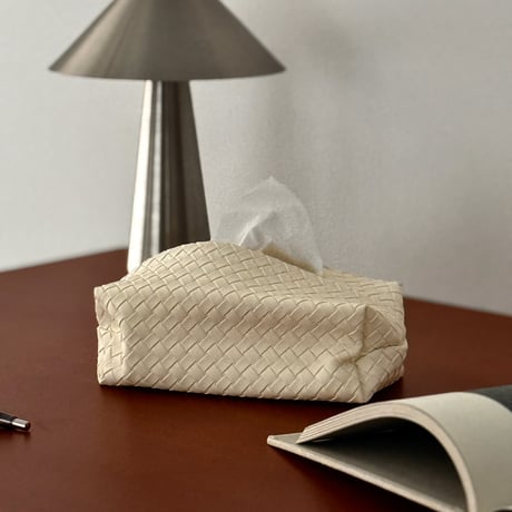 tissuebox-03035　Intrecciato Tissue Case