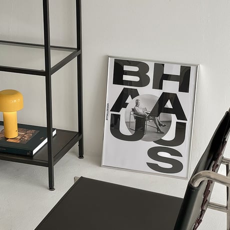 poster-03074　BAUHAUS Silver Frame Art Poster 50×40