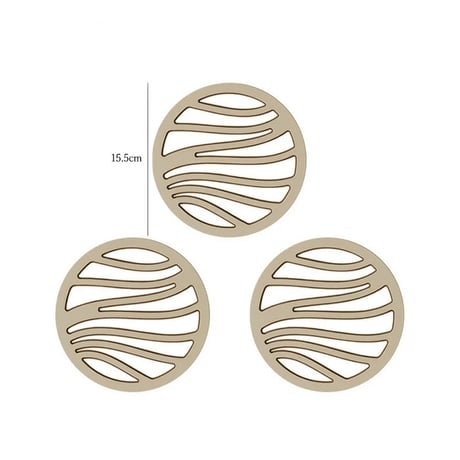potstand-03041　Bicolor Pot Holder Coaster/Set of 3