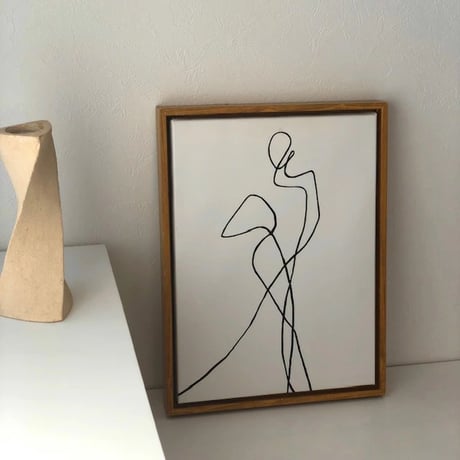 poster-03017　Drawing Art Poster Framed 40×30