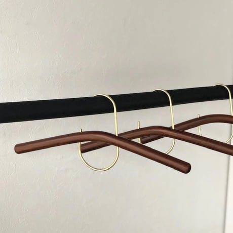 wall-03061　C Curve Wood Hanger