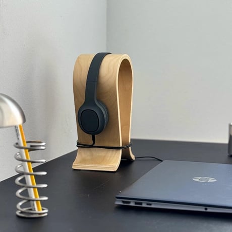 lifestyle-03012　Plywood Headphone Stand