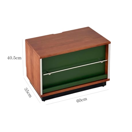 rack-03119　Natural Wood Flapcabinet Green