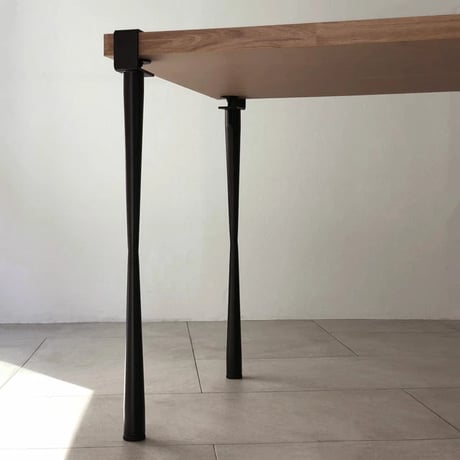 table-03070　Constriction 4iece Set Clamp Iron Legs Table Legs