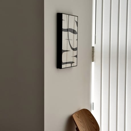 poster-03163　Switch Hide Black & White Abstract Art Panel Poster 45×35