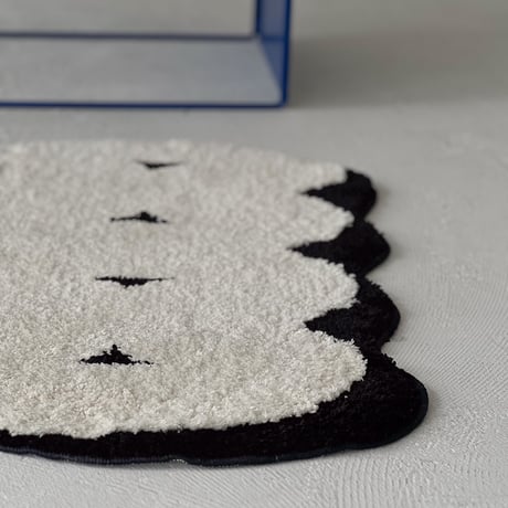 rug-03085　Cloud Monotone Rug