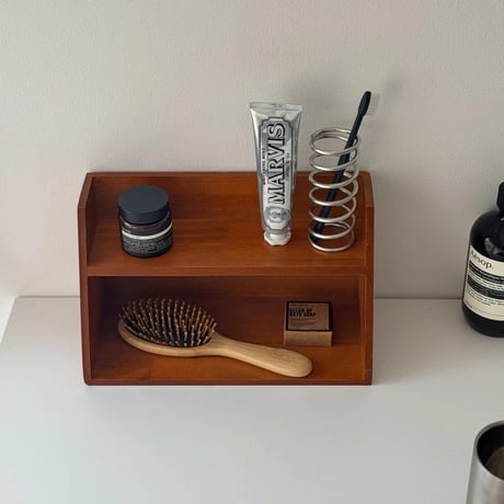 wallrack-03056　Natural Wood Slope Display Rack 29×17