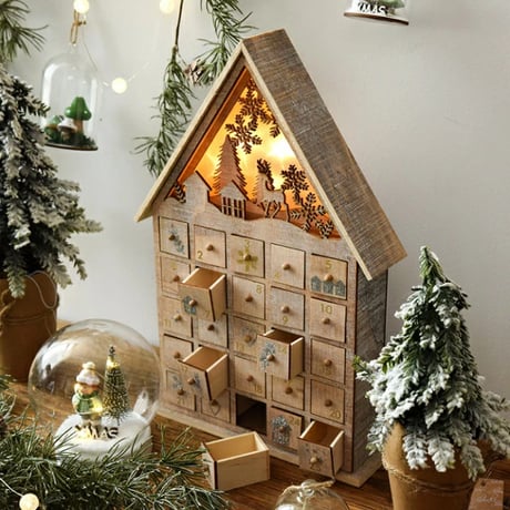 calendar-03011　Wooden Advent Calendar