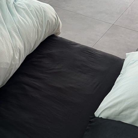 beddingsets-03162　light blue×black Bedding Sets