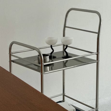 wagon-03019　Wide Stainless Steel Modular Wagon