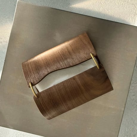 tissuebox-03080　Black Walnut Nuance Tissue Case