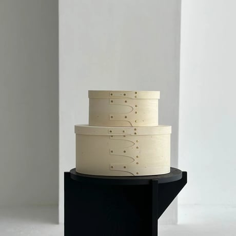 box-03011　Natural Unpainted Wood Shaker Boxes/Set of 2