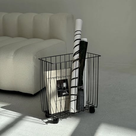 wagon-03006　Iron Laundry Cart With Casters