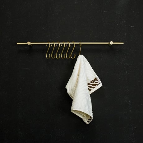 wall-03011　Brass Shooks/Set of 7